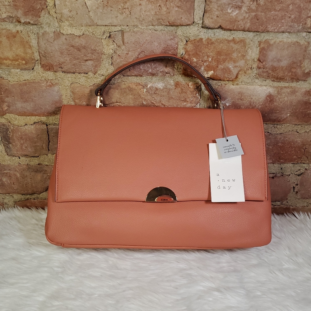 A new day faux pebbled leather cross body bag - Picture 1 of 8